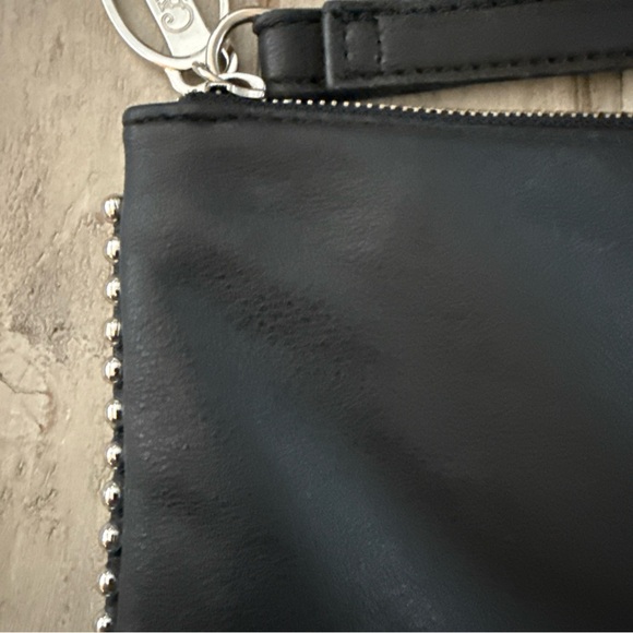 Carlos by Carlos Santana Black clutch with Silver Studs - Picture 3 of 9